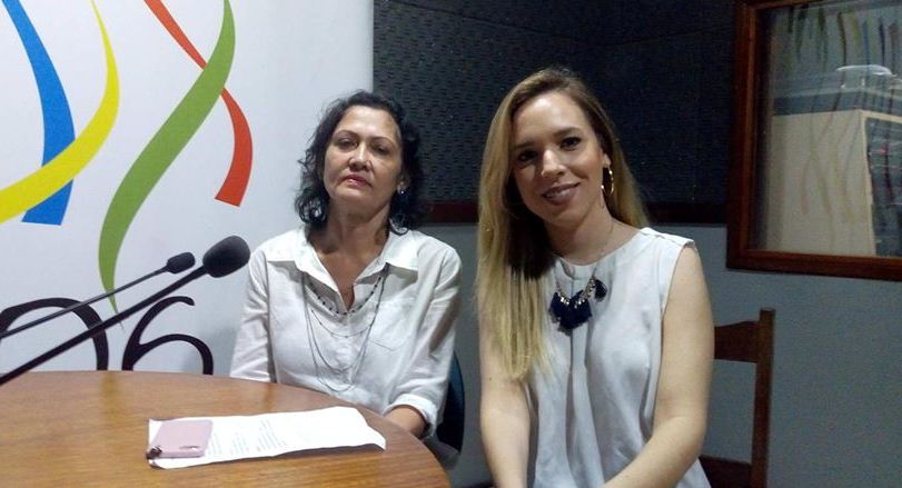 Dra. Ana Lurdes Avelar, da Associação Brasileira de Ensino em Fisioterapia (ABENFISIO), e a diretora-secretária do CREFITO-16, Dra. Letícia Fröhlich Padilha.